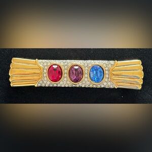 Vintage Monet Multicolor Gemstone Pin